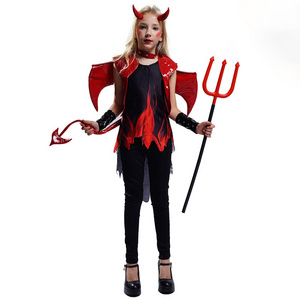 Devil role play Costume Halloween Party Fancy Dress Cosplay Horror Devil Costume For Girl