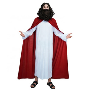 Halloween Dress Up Party Cosplay Jesus Costume Adult Cosplay Jesus Costume For Men