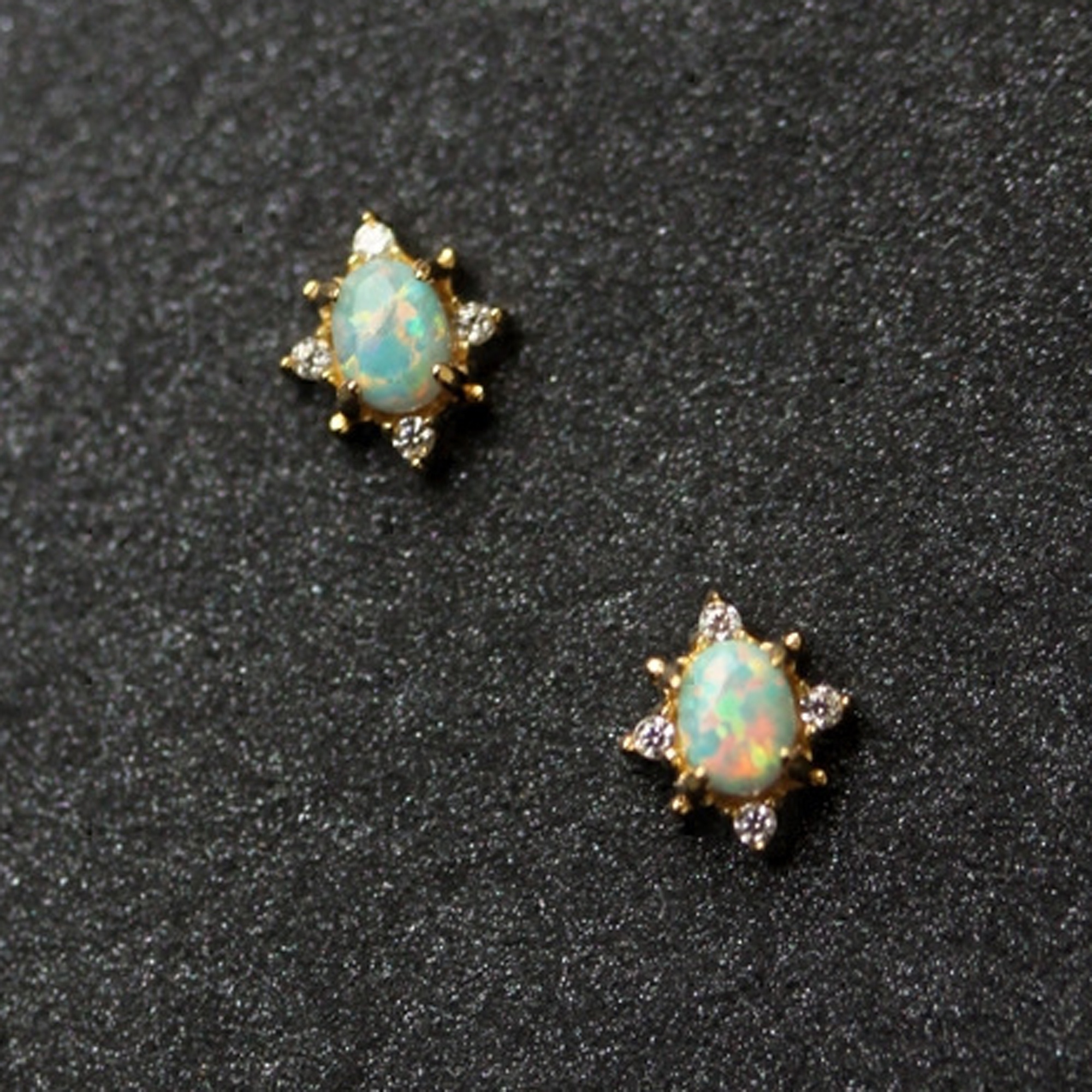 925 Sterling silver gold plated Opal bridal jewelry western earrings fashion earrings wholesale