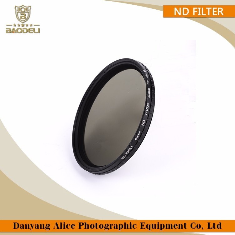 BAODELI Variable Nd Filter Nd2-400 49 52 55 58 62 67 72 77 82 mm For Camera Lens Canon 77d 450d T6 Nikon D3400 Sony Accessories