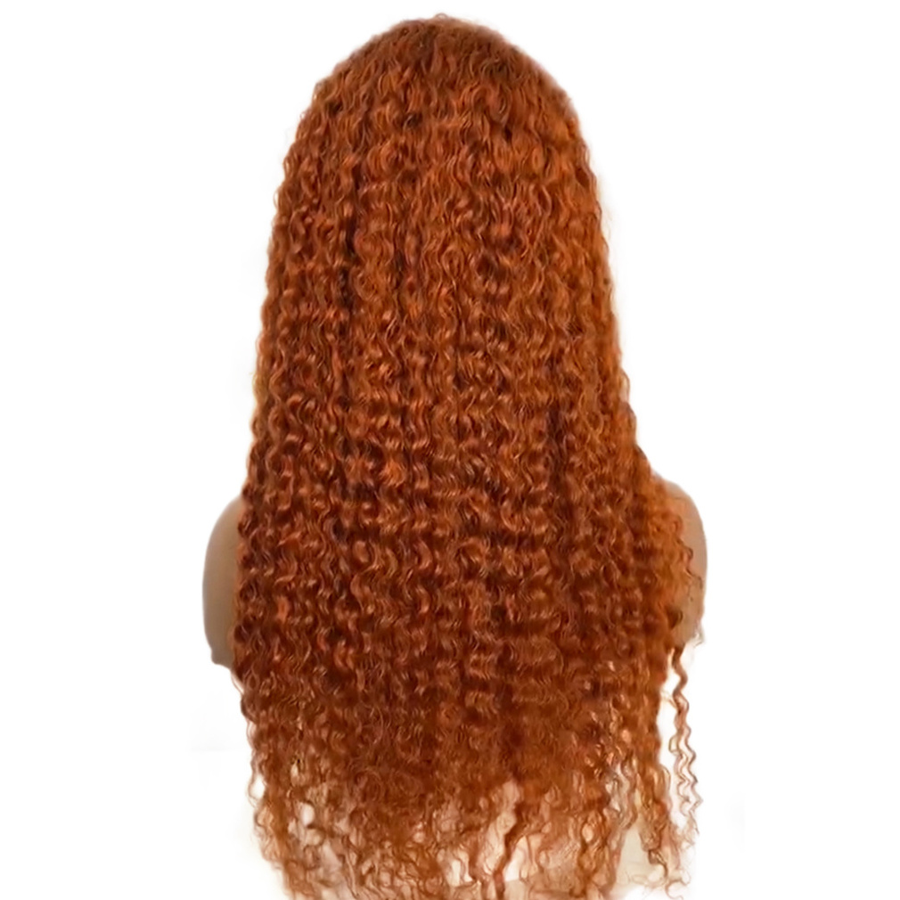 13X4 Lace Front Wig Cheap Brazilian Human Hair Ginger Orange #350 Color Lace Front Wigs Straight Hair Wigs For Black Women 180%