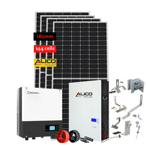 1kw 2kw 3kw 5kw 10kw 20kw 30kw 50kw hybrid off grid solar power Energy Panel system for home use with battery complete solar kit