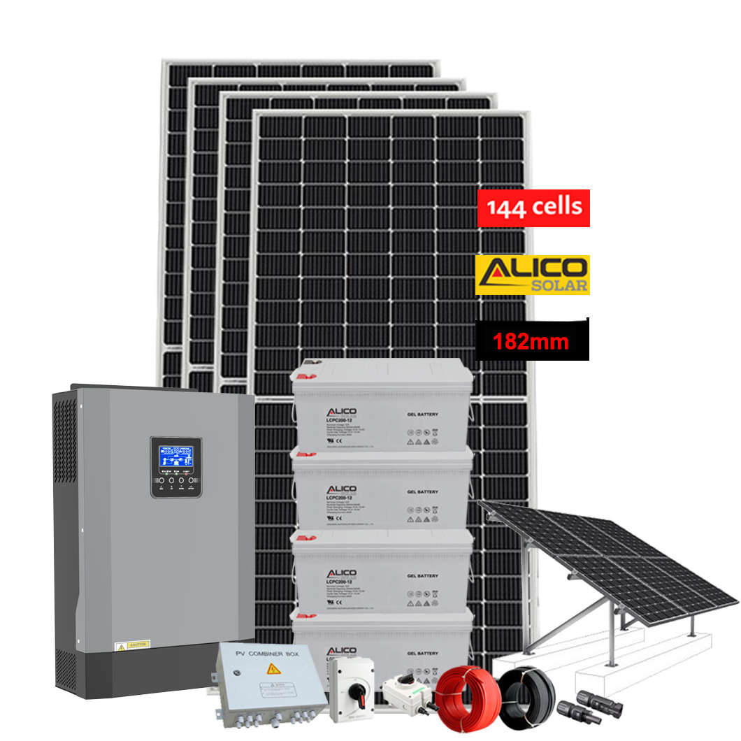 3000W 5000W Solar Power Generator Systems Photovoltaic Solar Panel Kits Off Grid Solar Power System Portable 5000 Watts MPPT