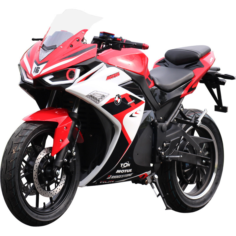 Factory Direct EEC Motocicleta Electrica 72V 5000w Sport Racing Electric Motorcycle