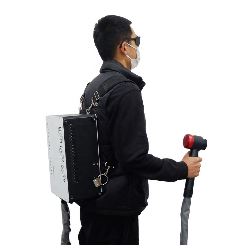 Backpack Portable 2024 New 100w Laser Cleaning Machine Remove Rust Paint On Car Truck Construction Tools