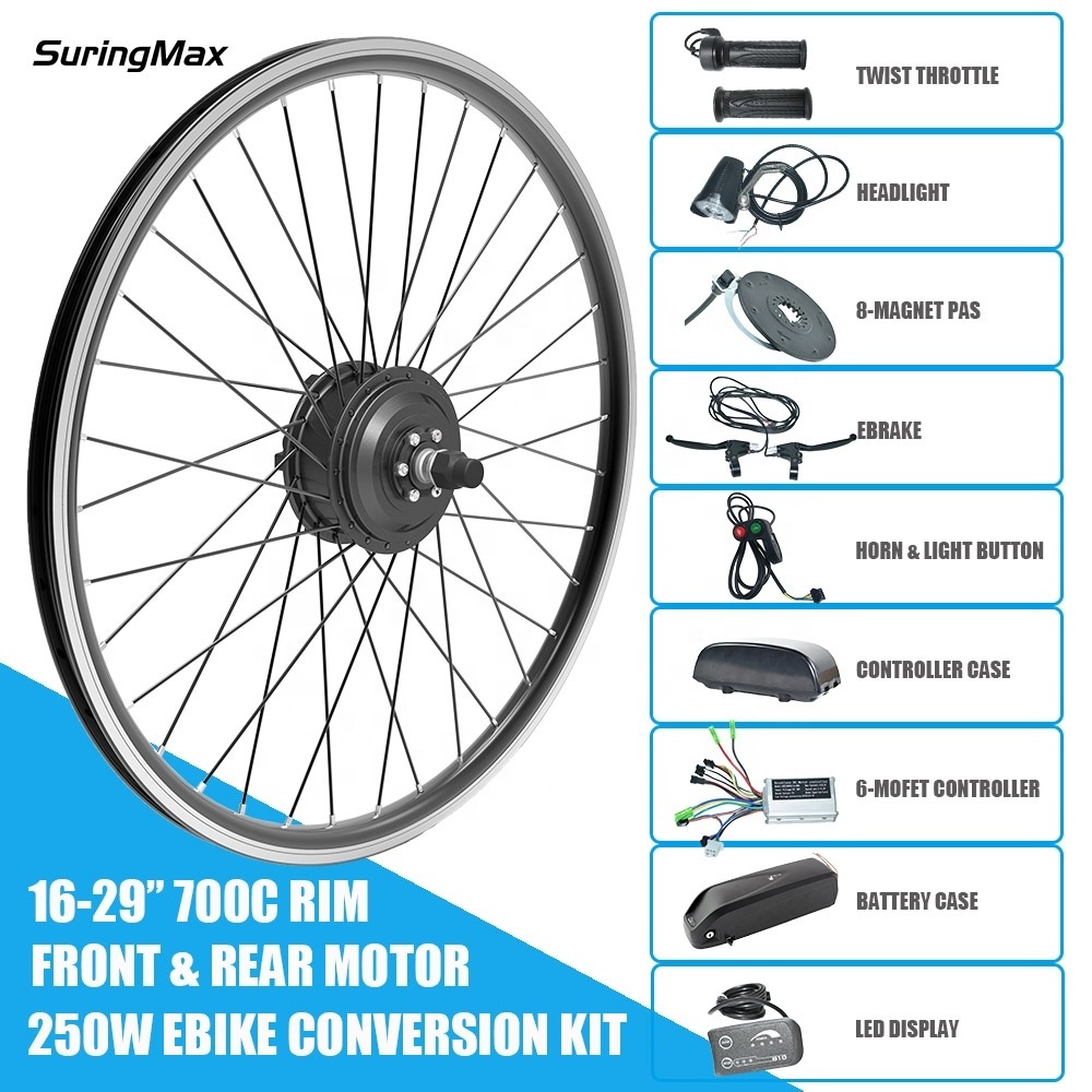 Hot Selling 36V 1000w Larger Power Hub Motor Kit Two Rounds 48v 500w Fat Tire Hub Motor Electric Tricycle Hub Motor