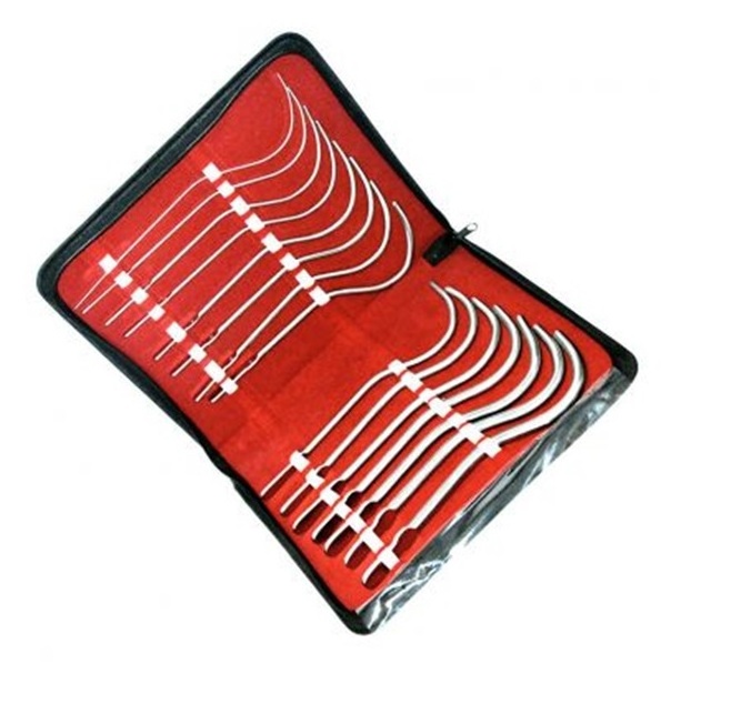 High Quality Guyon Urethral Sounds 15 Pieces Set