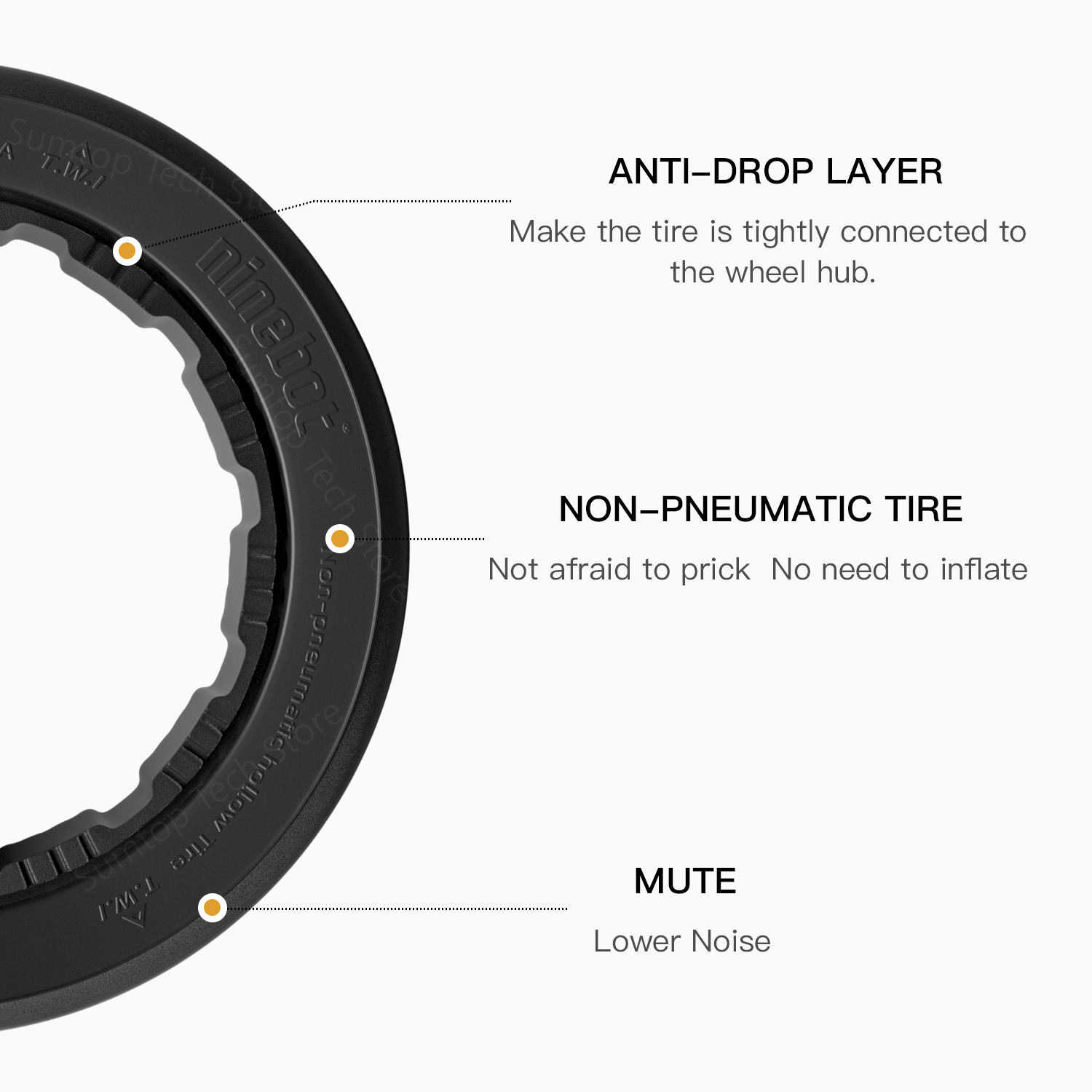 Original Quick Release Sports Drift Tire And Go kart Pro2 Parts Bundle Rear Tires Kit For Ninebot By Segway GoKart Pro S-Max