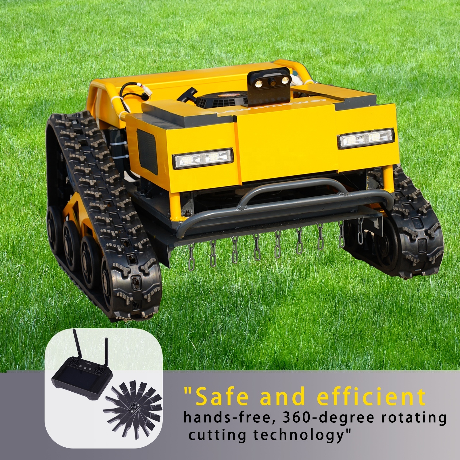 Alientabi OEM/ODM  zero turn mower grass cutter verge side flail mower yard customise remote control rc lawn mower