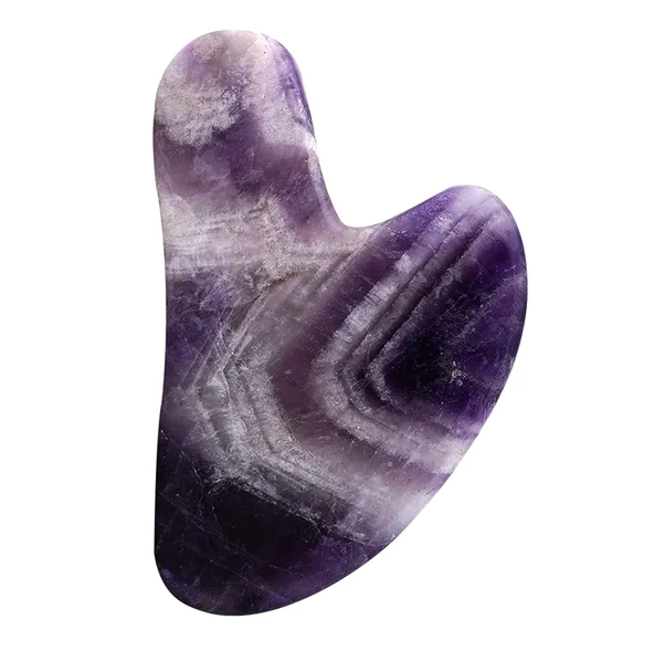 Best Quality Hot Sale Bulk Natural  AMETHYST GUA SHA: Hand Carved