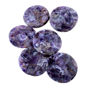 Natural Amethyst gemstone coaster epoxy resin home decor New Home spiritual decorative Gifts Round Drink coaster set