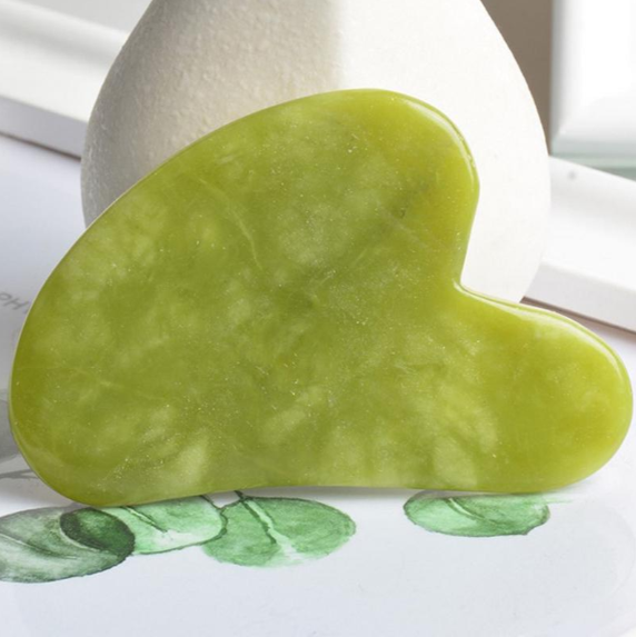 Natural Guasha Facial Jade Face Body Care Spa Gua Sha Board Massager Tool