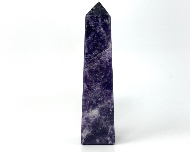 Best Quality Hot Sale Natural Lepidolite Tower Large  4 Faceted  Crystal Stone Agate Bulk Order