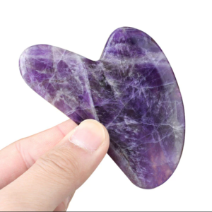 Best Quality Hot Sale Bulk Natural  AMETHYST GUA SHA: Hand Carved