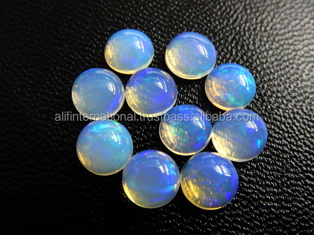 Wholesale 7MM round Natural Ethiopian Opal Cabochon Loose Gemstones for Jewelry Making Opal Mineral Gemstone Cabochon Stone