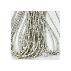 High Quality 15 Inches Top Quality Natural White Diamond Uncut Shape Beads Wholesale Price