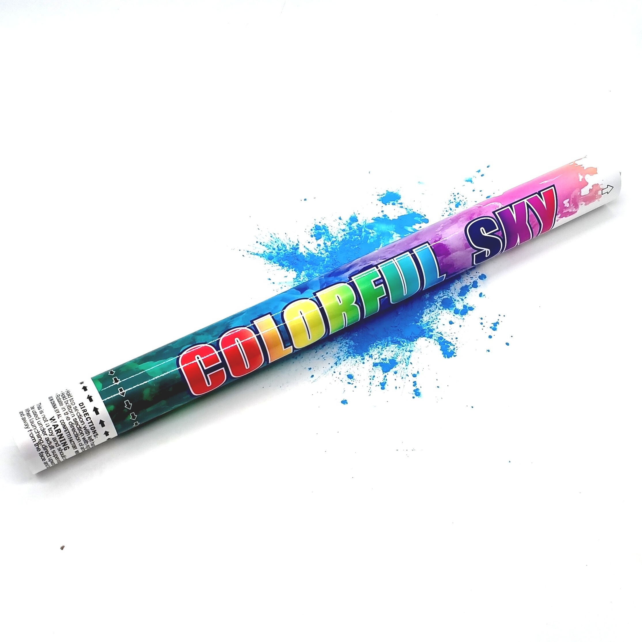 celebration popper blue smoke holi powder cannon launcher party popper for event festival celebration