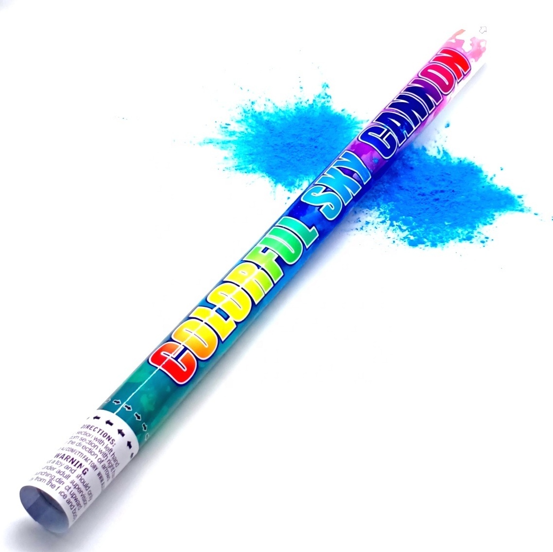 celebration popper blue smoke holi powder cannon launcher party popper for event festival celebration