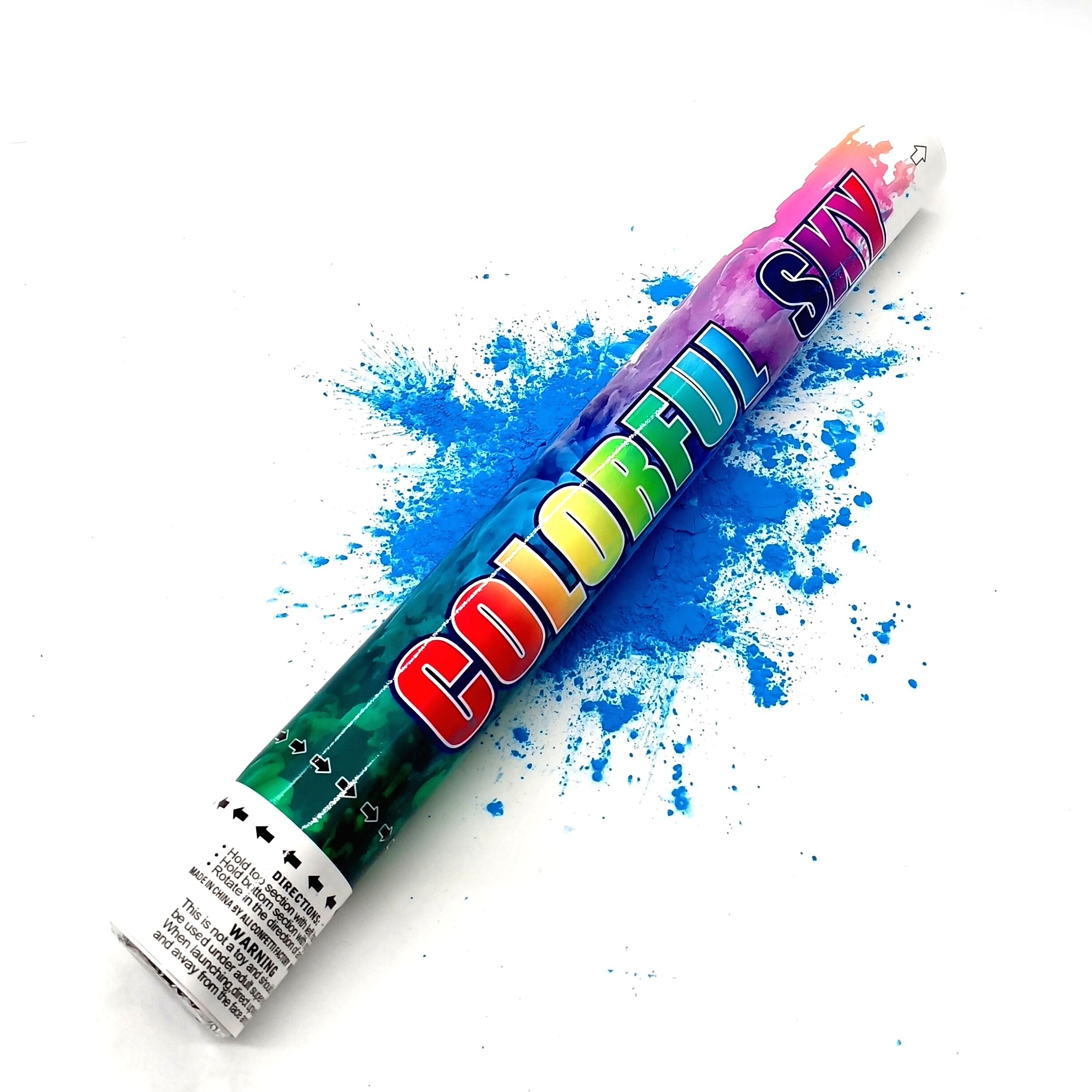 celebration popper blue smoke holi powder cannon launcher party popper for event festival celebration