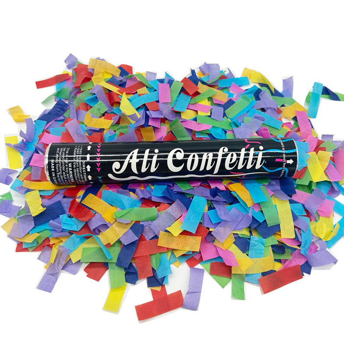 Factory wholesale  biodegradable flameproof confetti shooter konfetti party popper confetti cannon