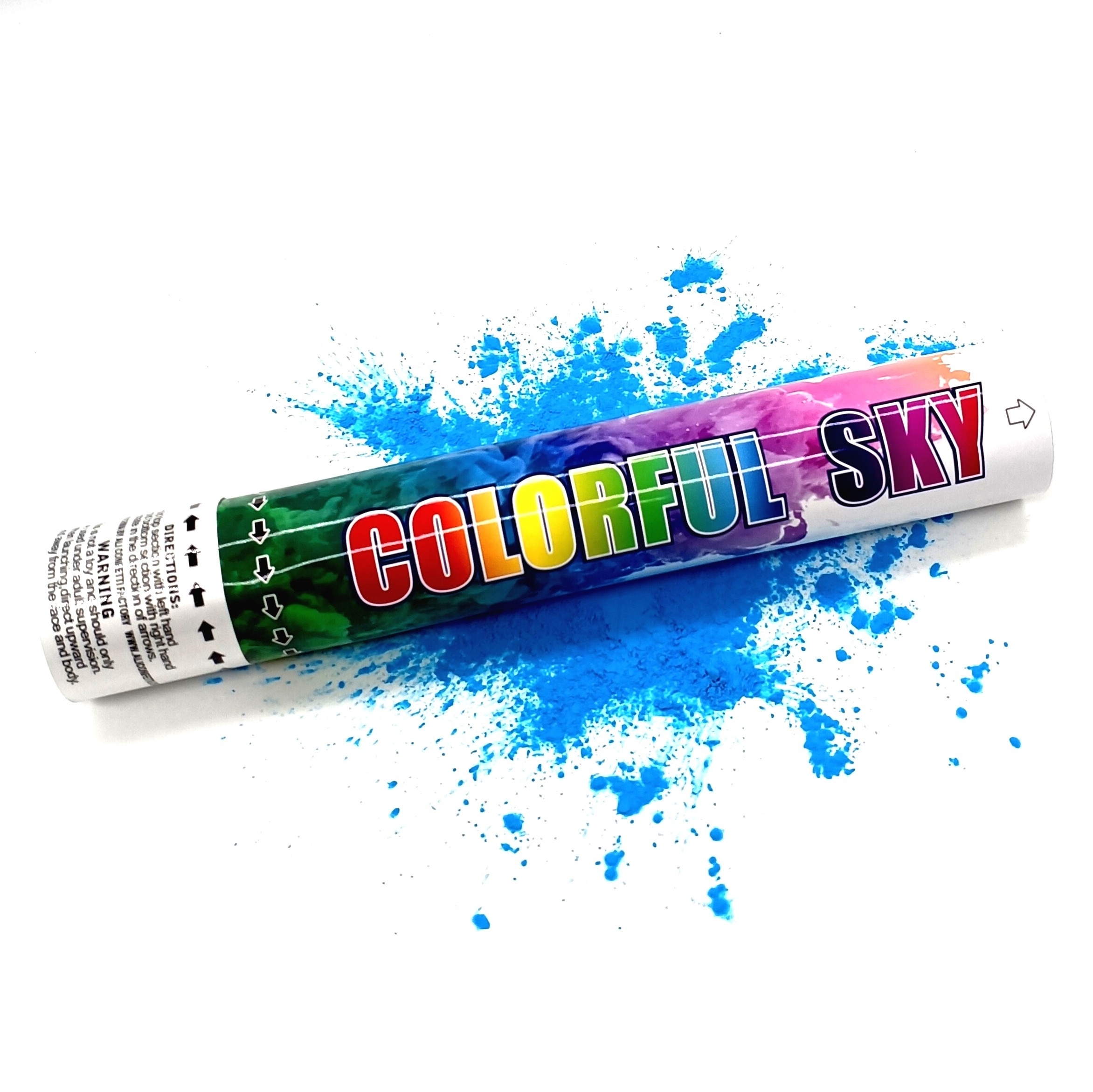 celebration popper blue smoke holi powder cannon launcher party popper for event festival celebration