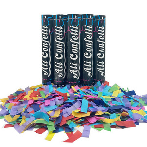 Factory wholesale  biodegradable flameproof confetti shooter konfetti party popper confetti cannon