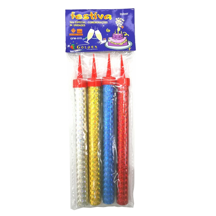 Wholesale Smokeless Cold Fountain Party Indoor Fireworks Birthday Cake Candles Firework