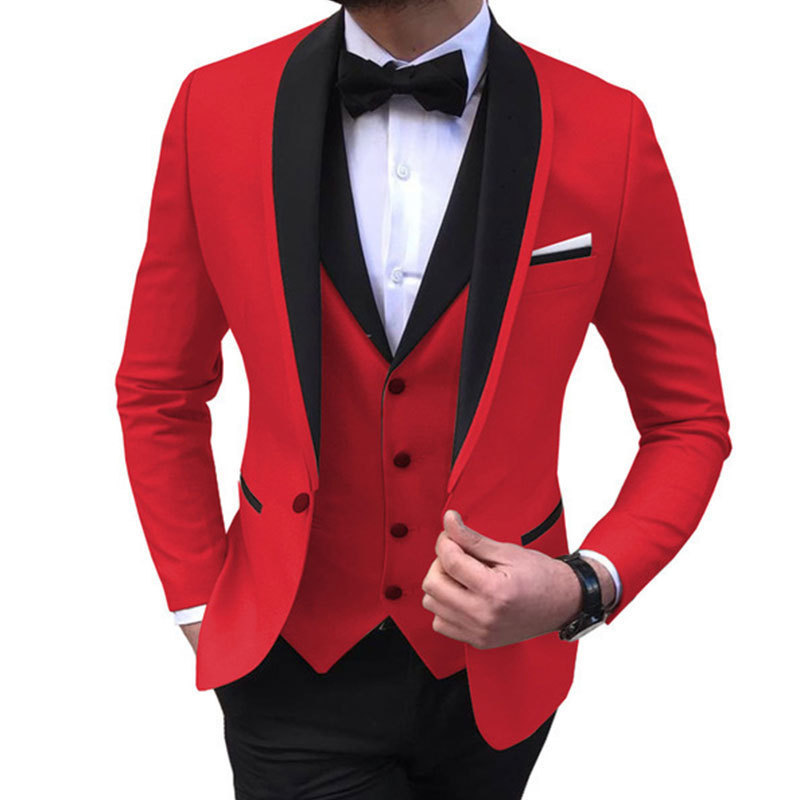 Party Dresses Jacket+Pants+Vest Fashion Suits For Men Slim Fit Party Casual Male Blazer Formal Occasion Dresses Homme Costume