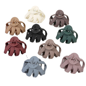 HeSong Octopus Hair Clips, Matte Octopus Hair Claw,Large for Women Strong Grip Non-slip Jaw Clips for Thick and Medium Hair