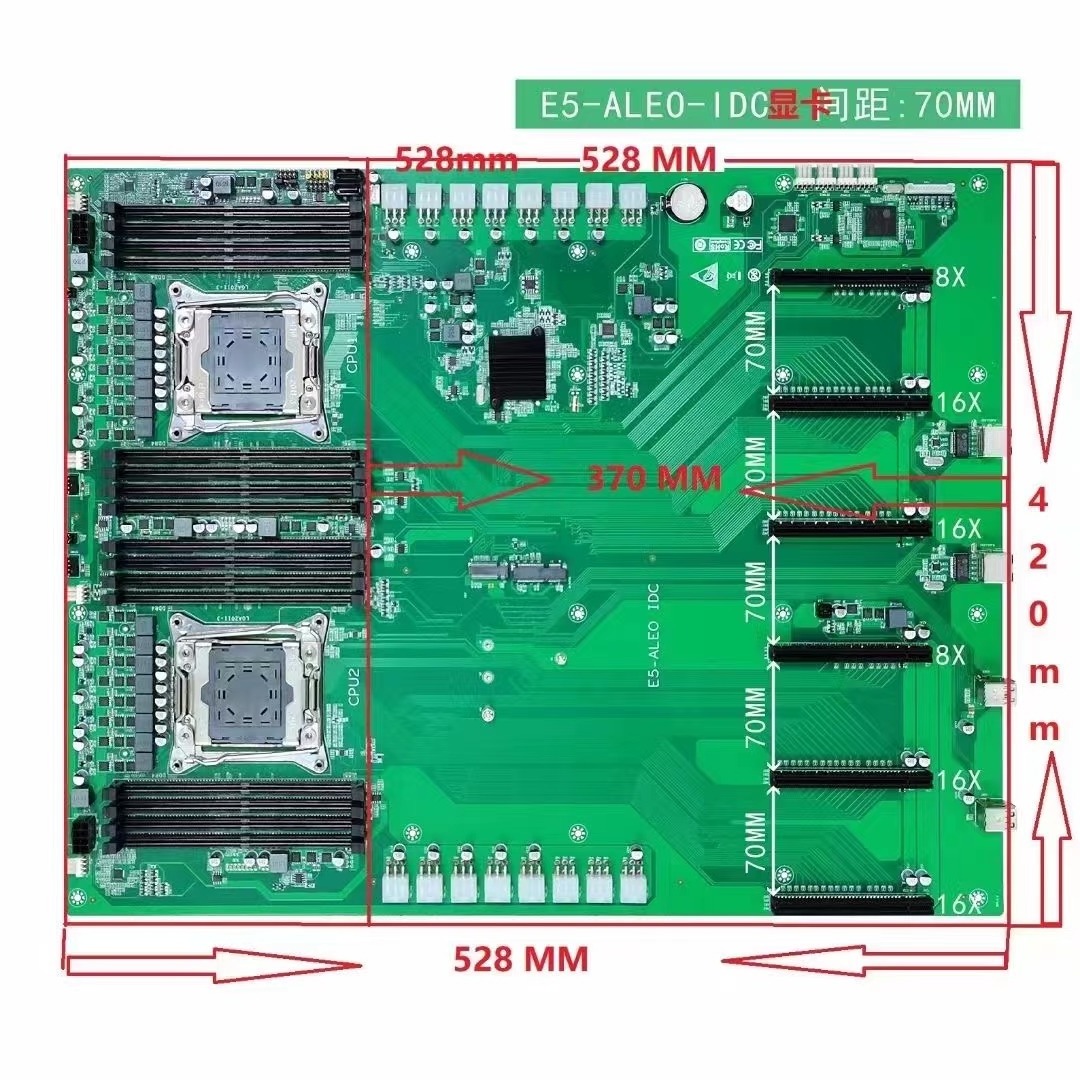 High Performance computer case 4u IDC 64G platform Rack GPU server ALEO