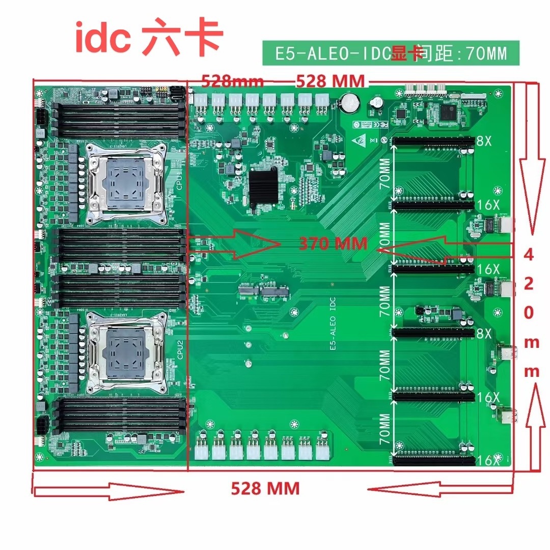 High Performance computer case 4u IDC 64G platform Rack GPU server ALEO