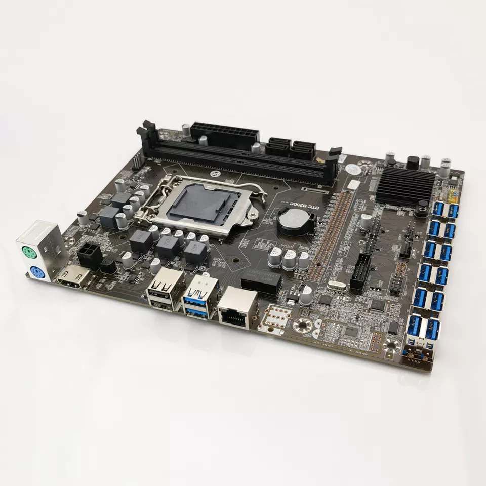 Mother Board B250C SATA3 USB3.0 to PCI-E 16X Slot For Graphics Card