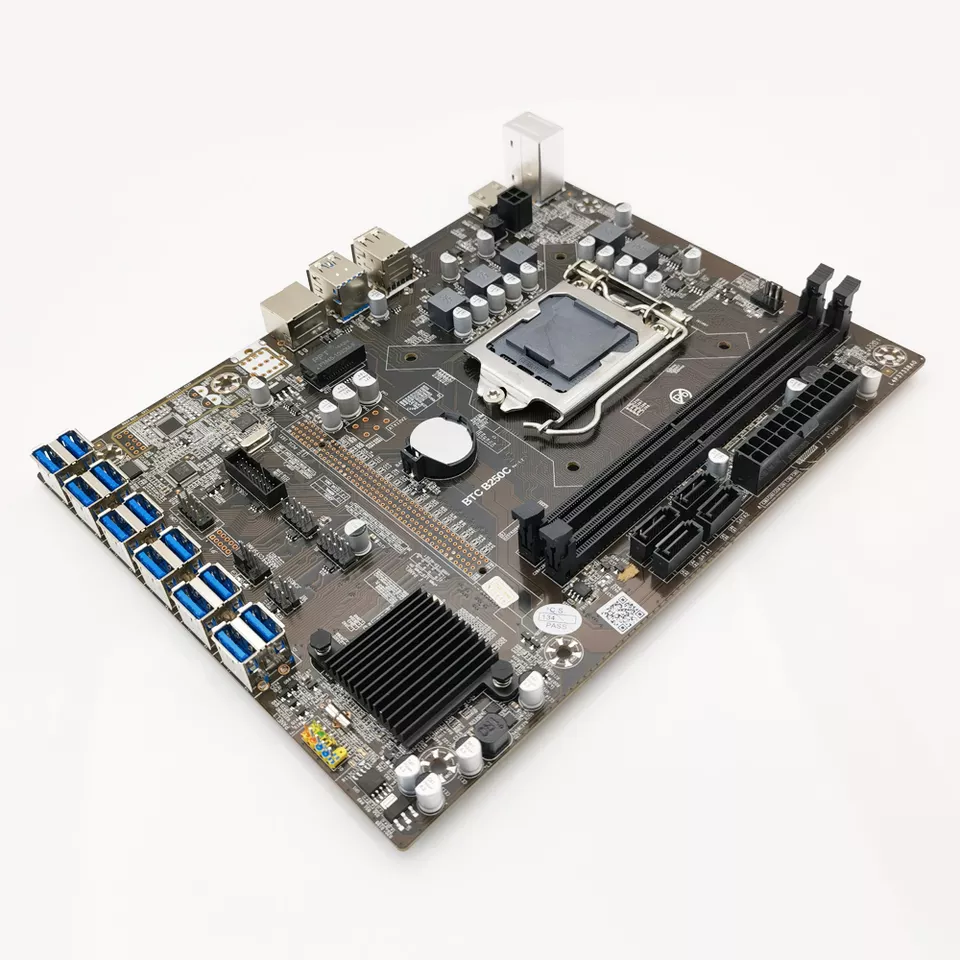 Mother Board B250C SATA3 USB3.0 to PCI-E 16X Slot For Graphics Card