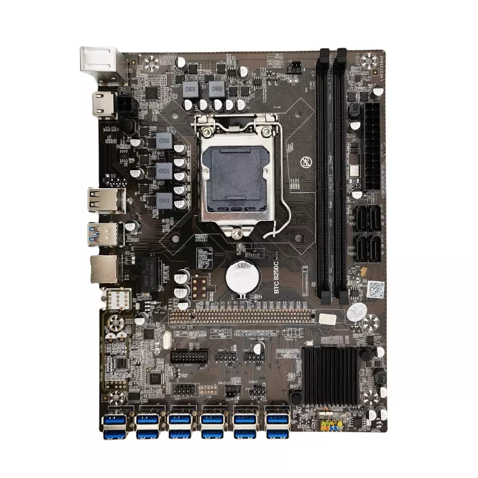 Mother Board B250C SATA3 USB3.0 to PCI-E 16X Slot For Graphics Card