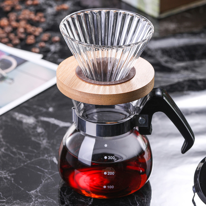 Wholesale Cheap Custom Logo Heat Resistant Glass Coffee Pot Carafe With Handle