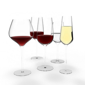 Lead Free Crystal Handmade Clear Stemware red wine Glasses