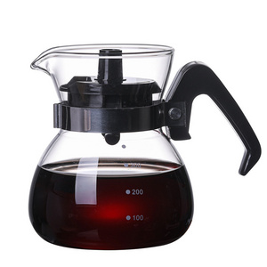 Wholesale Cheap Custom Logo Heat Resistant Glass Coffee Pot Carafe With Handle