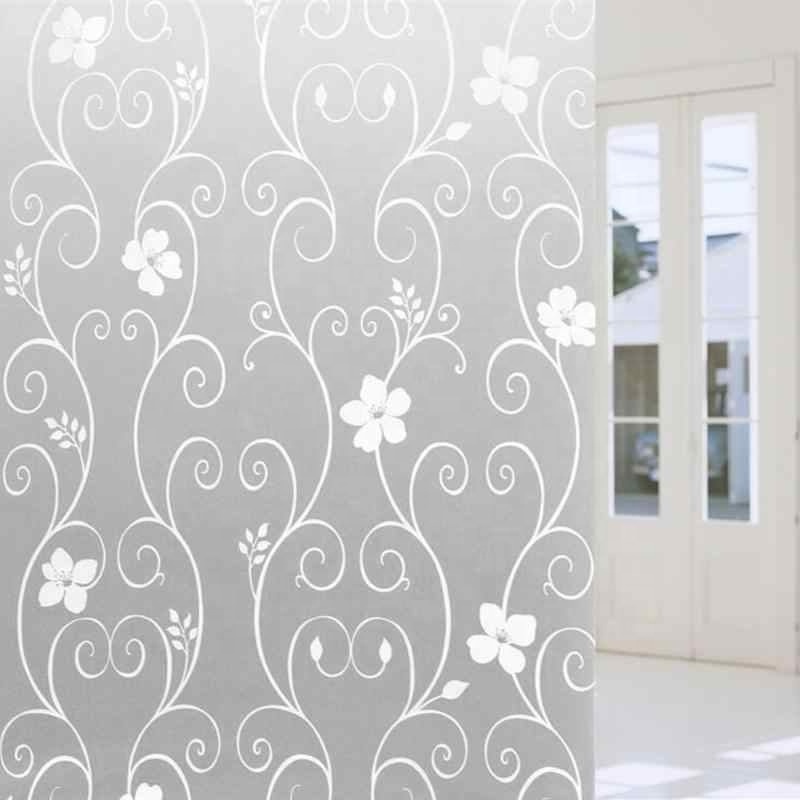 European style PVC static cling no glue decorative glass window film privacy film for home/office windows