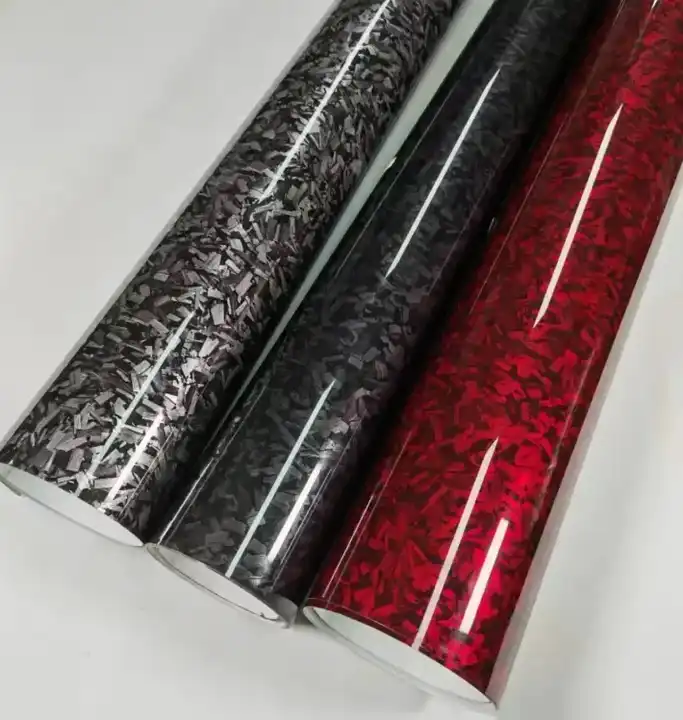 1.52x18m 3D Forged Carbon Vinyl Glossy /Matte Wrap Vinyl Film Whole Car Wrap Covering Foil Sticker Decorative Car Body  Film