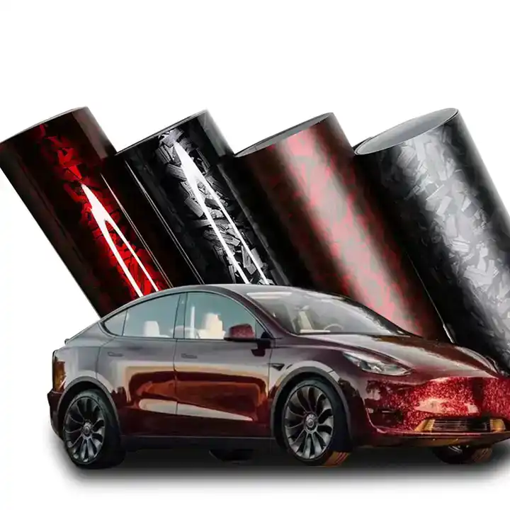 1.52x18m 3D Forged Carbon Vinyl Glossy /Matte Wrap Vinyl Film Whole Car Wrap Covering Foil Sticker Decorative Car Body  Film