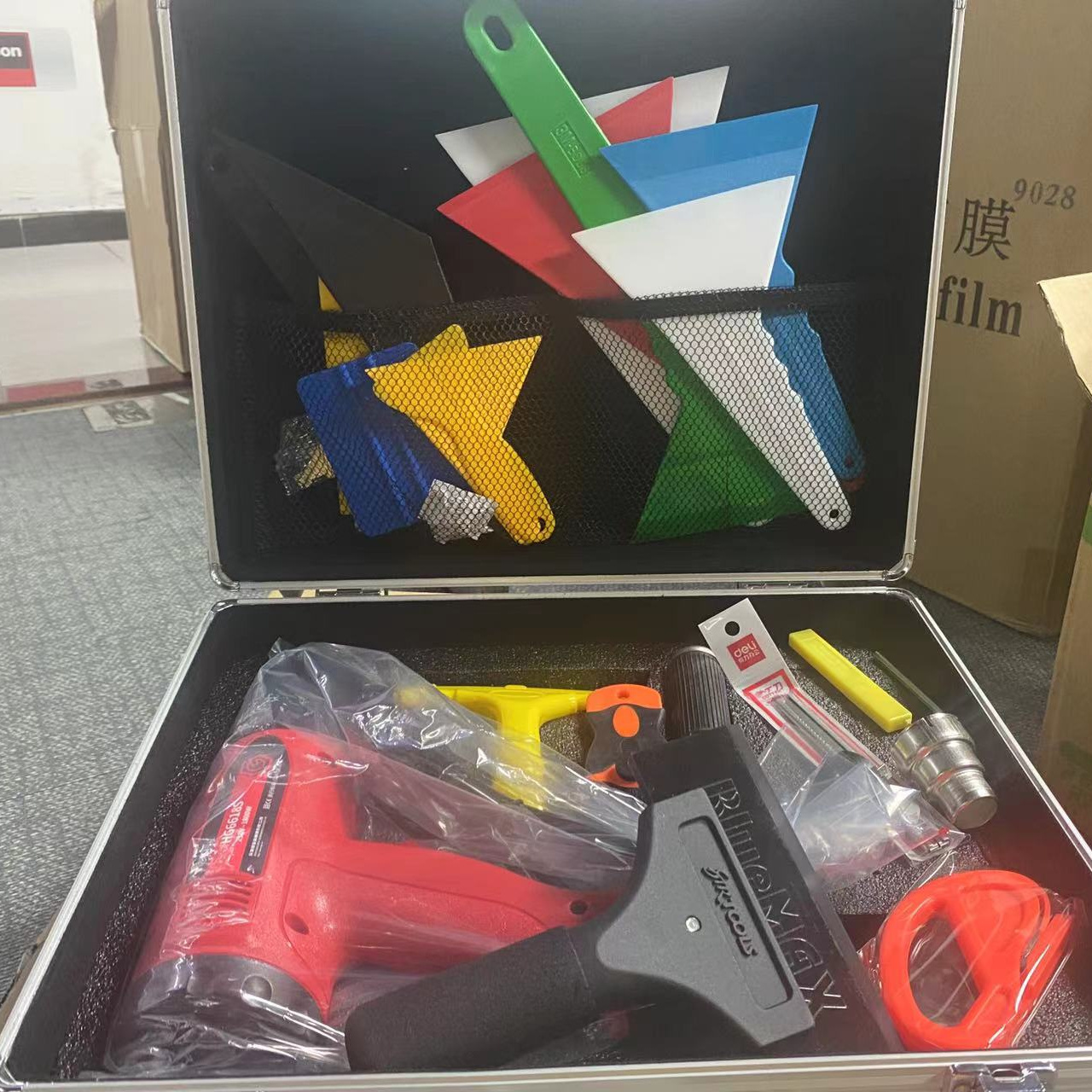 1 set in stock window film ,PPF  installation tool including variety scrapers  heat gun and other tinting tools