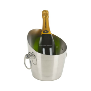 Unique Design Metal Stainless Steel Ice Bucket With Handle For Home Bar And Outdoor Parties Customizable