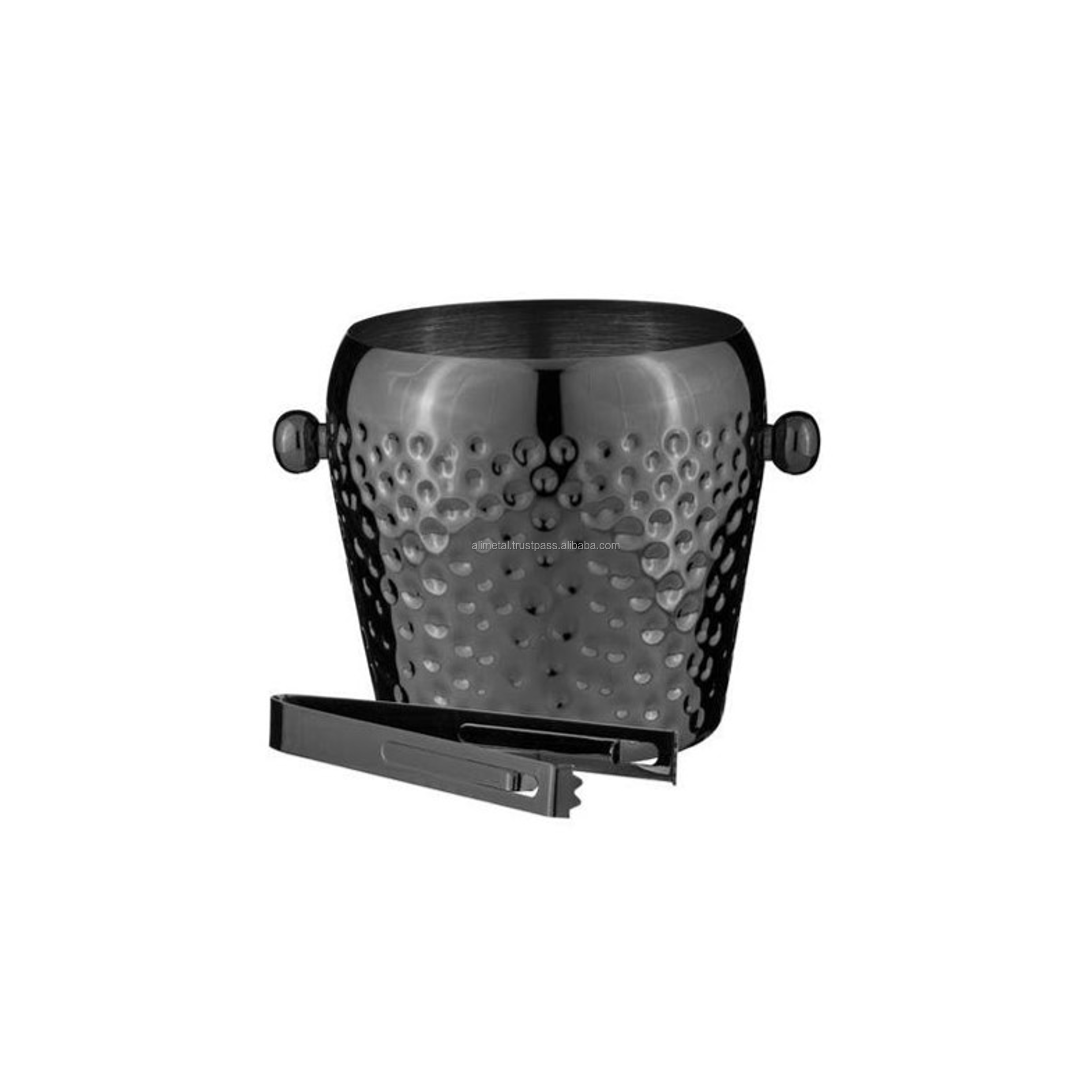 Unique Design Metal Stainless Steel Ice Bucket With Handle For Home Bar And Outdoor Parties Customizable