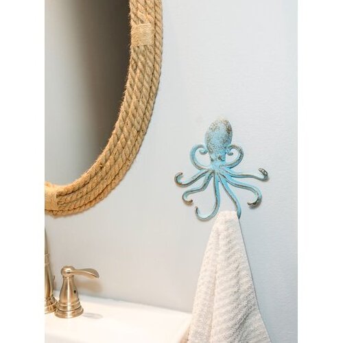 Octopus metal wall hook