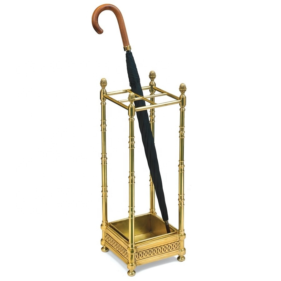 Brass metal umbrella stand