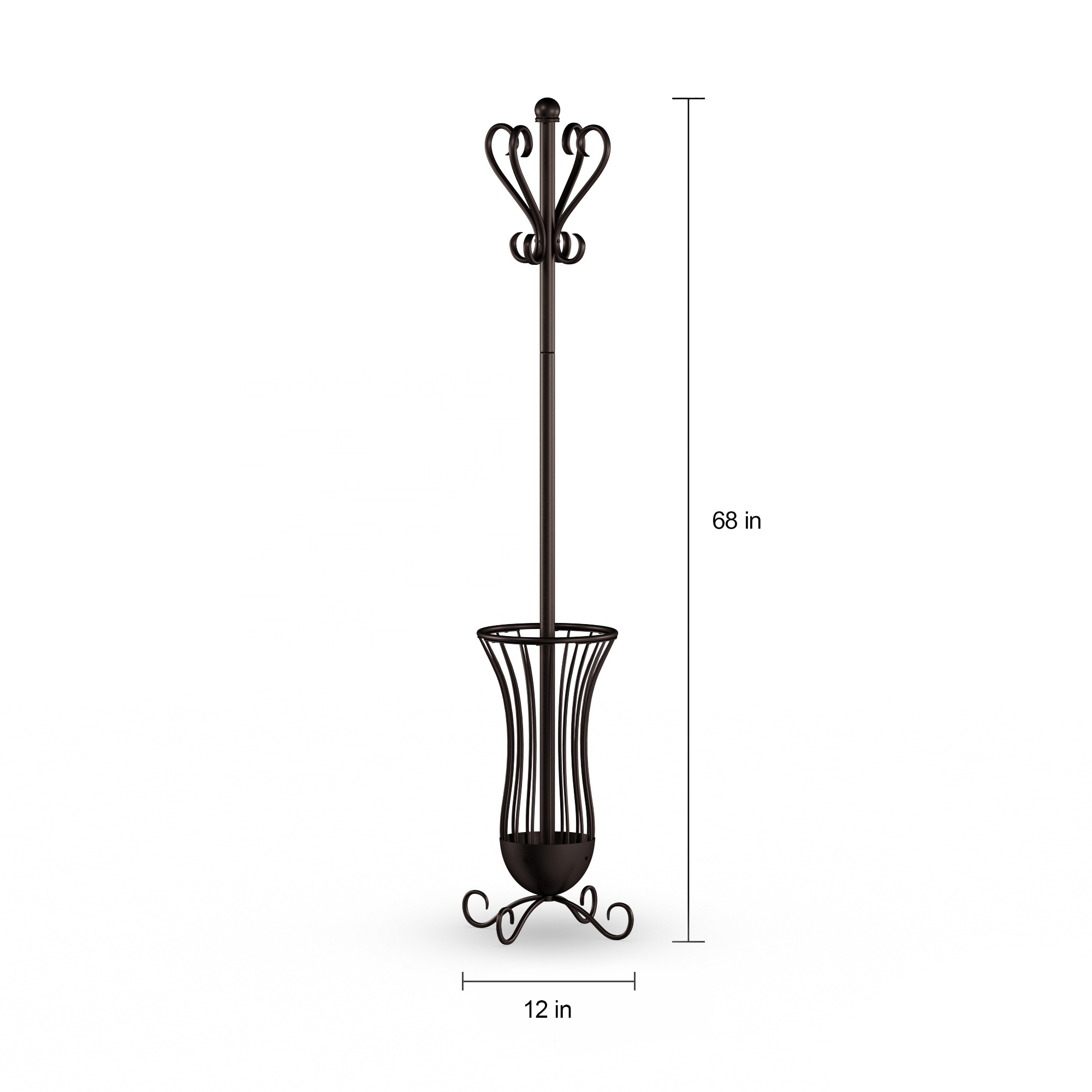 Customizable Coat Rack Stand with Umbrella Holder standing Coat Hanger Stand with Umbrella Stand Entryway outdoor and Indore