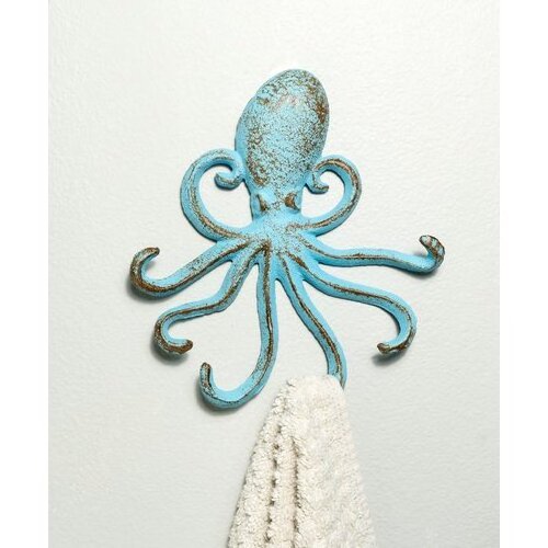 Octopus metal wall hook