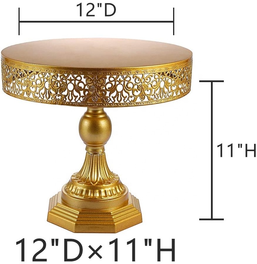 12 inch Cake Stand Two Usage Round Metal Cake Stands Dessert Display Cupcake Stands