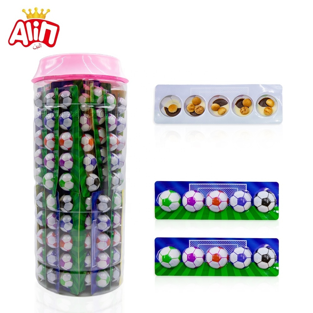 chocolates and sweets wholesale  chocolate snack  Canned soccer ball  Halal chocolate cup candy