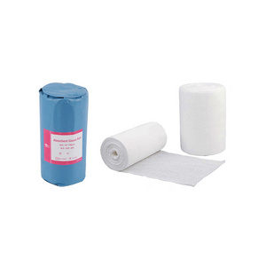 Hospital home care customized medical use 100% cotton sterile gauze bandage rolls